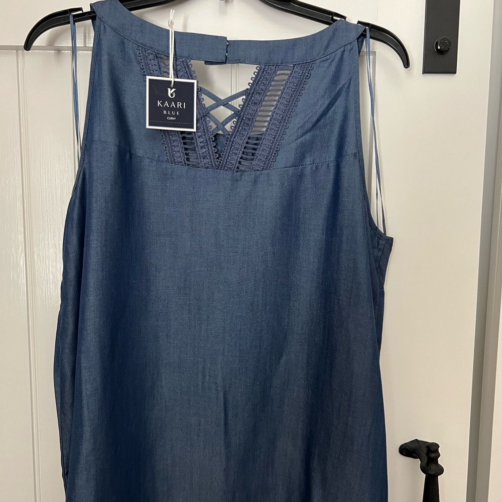 Denim Sleeveless Top